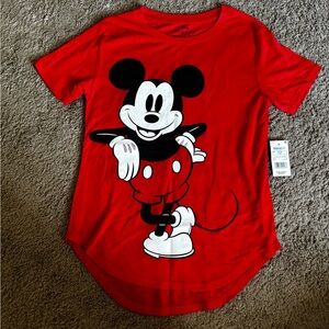 Disney Red Mickey Mouse Women's Tee